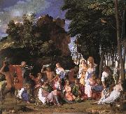 BELLINI, Giovanni The Feast of the Gods oil on canvas